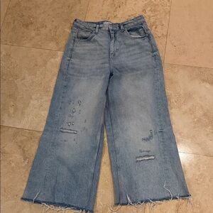 Primark Denim Blue Wide-Leg Jeans